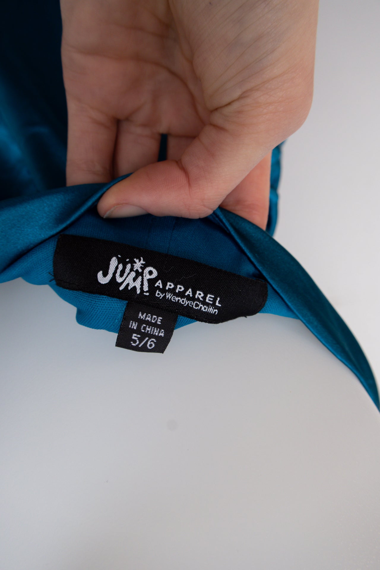 #162 Jump Apparel By Wendy Chaitin Dress Blue | c. 205 | Size 8