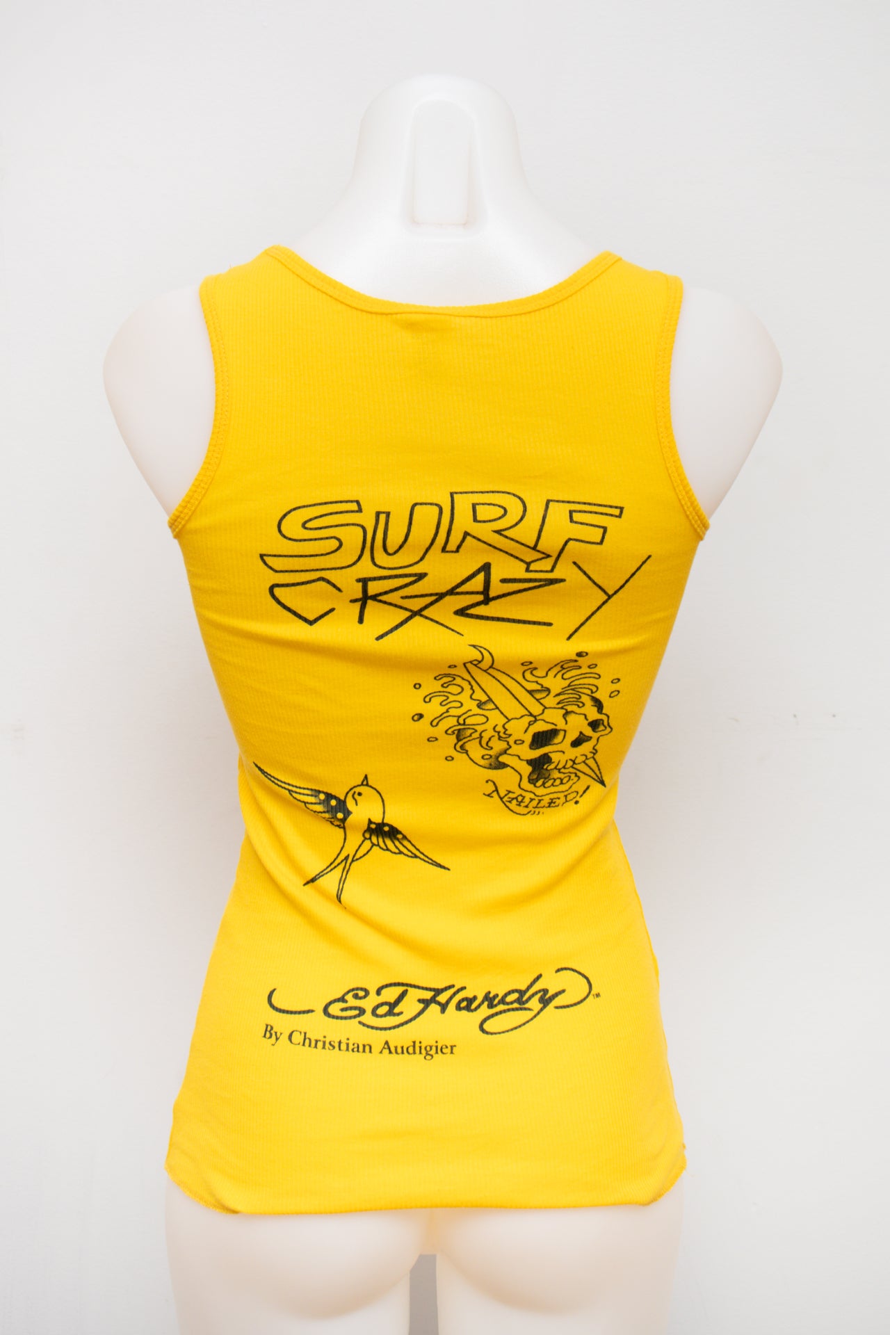 #50 Ed Hardy By Christian Audigier Tank Top Yellow | c. 193 | Size