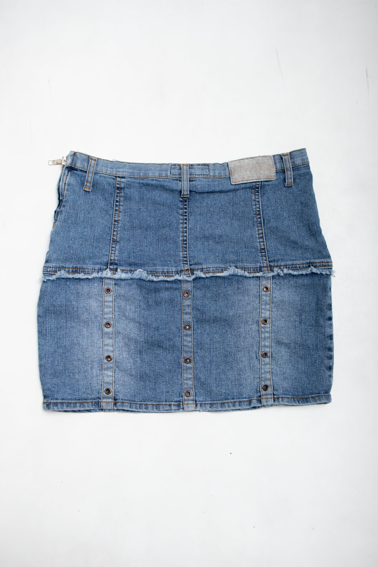 #118 Ceanco Denim Mini Skirt Blue | c. 178 | Size 8