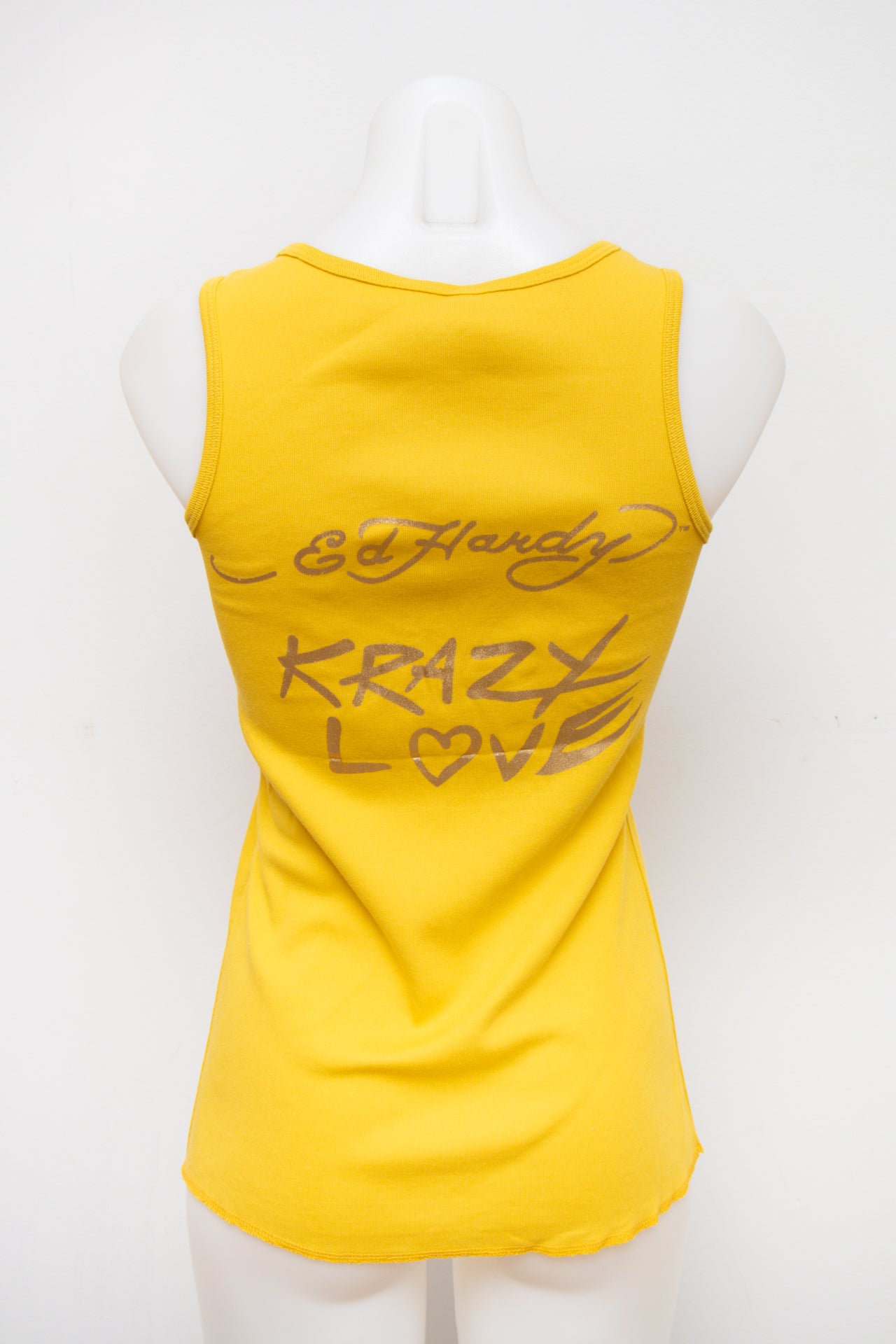 #51 Ed Hardy Tank Top Yellow | c. 193 | Size 10/12