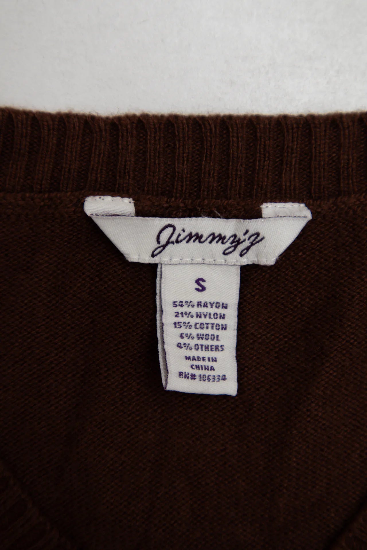 Jimmy'z Sweater Brown | c. | Size 8