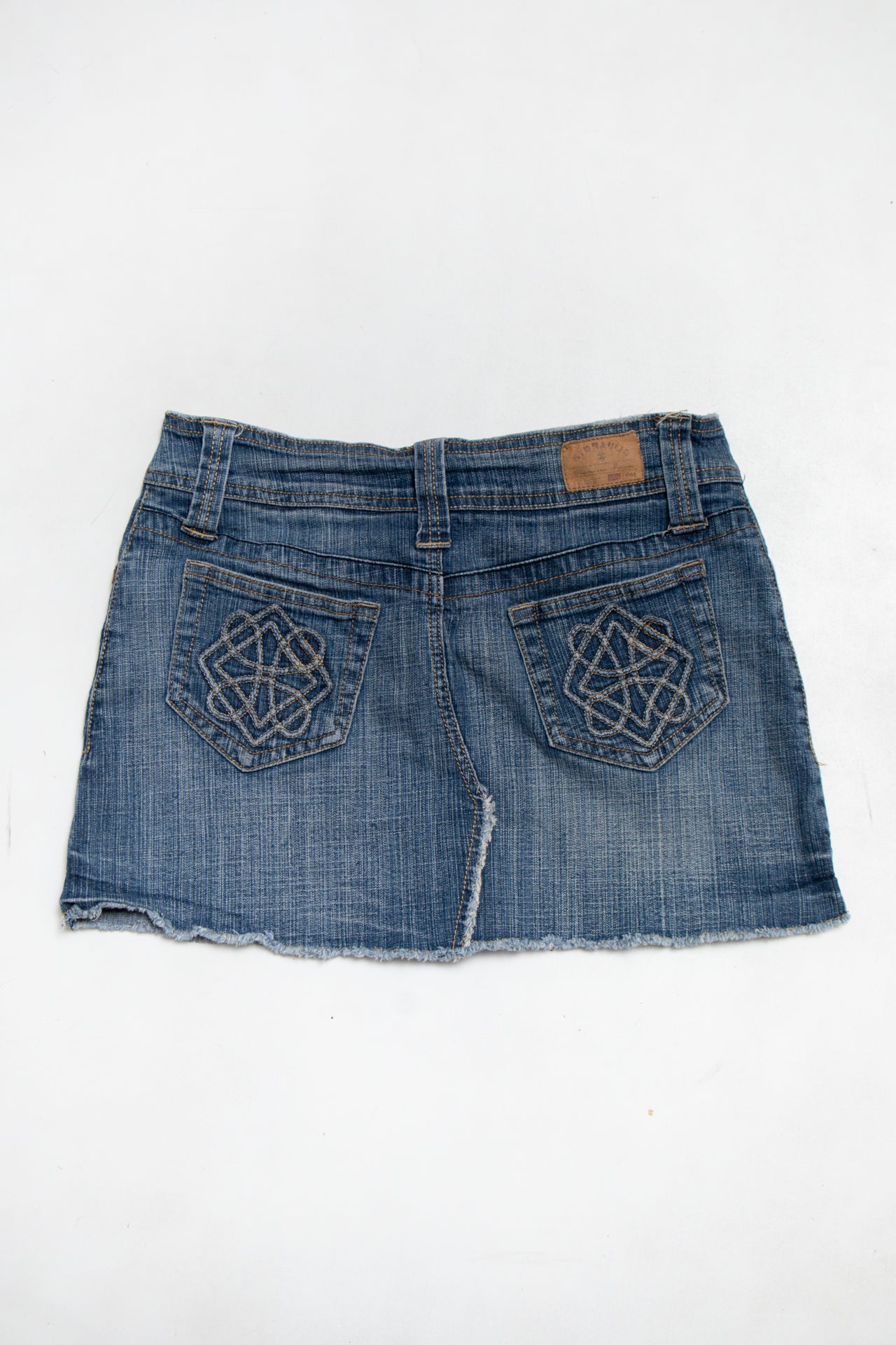 #153 Hydraulic Denim Mini Skirt Blue | c. 190 | Size 6