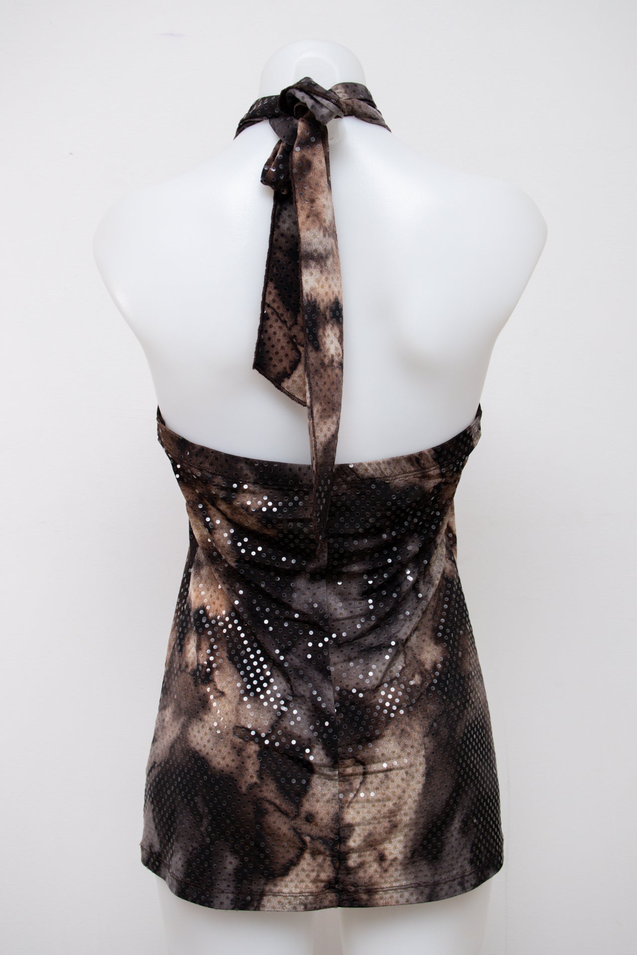 #002 Studio Y Halter Top Brown | c. 201 | Size 8