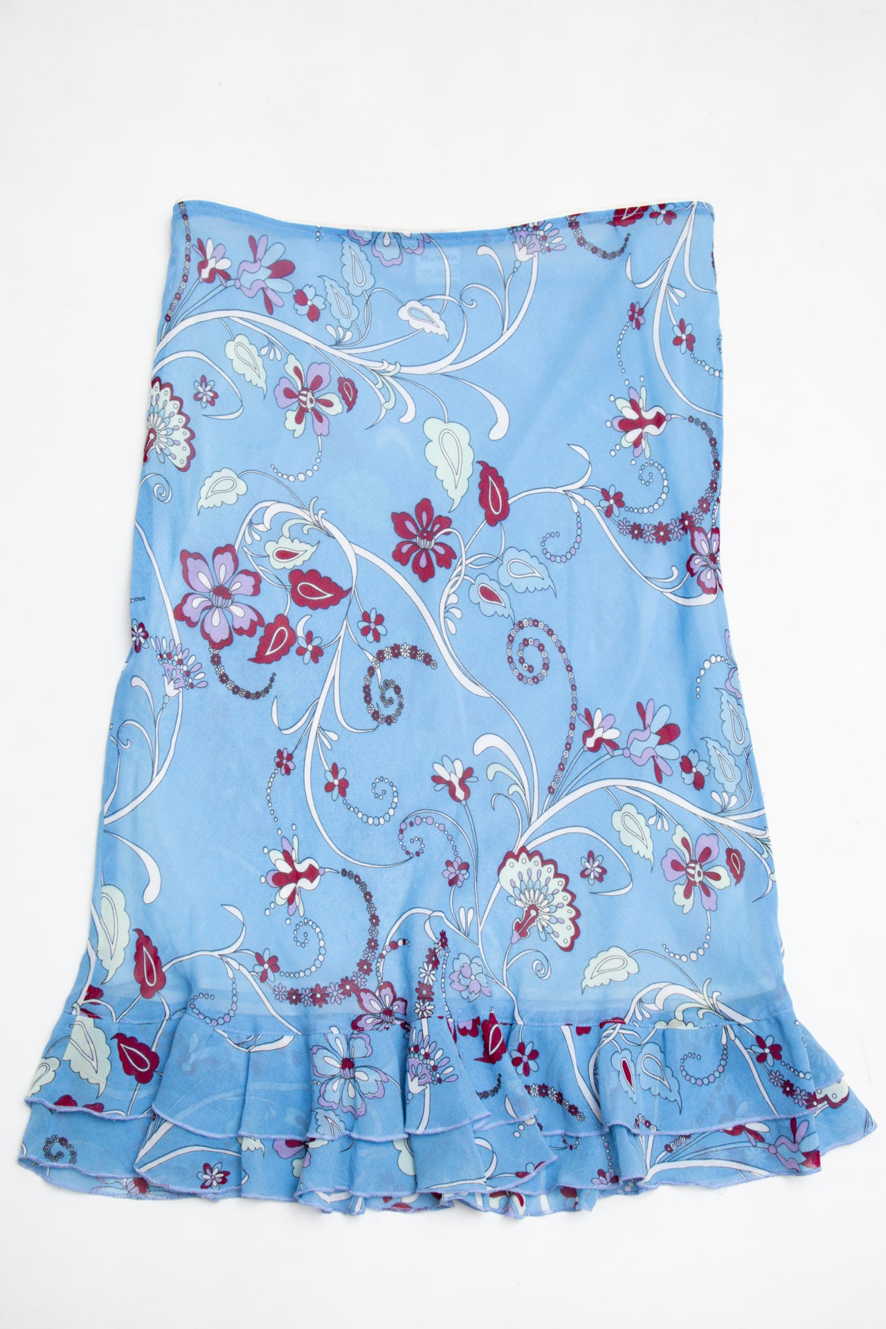 #180 Claudie Pierlot Skirt Blue | c. 194 | Size 10