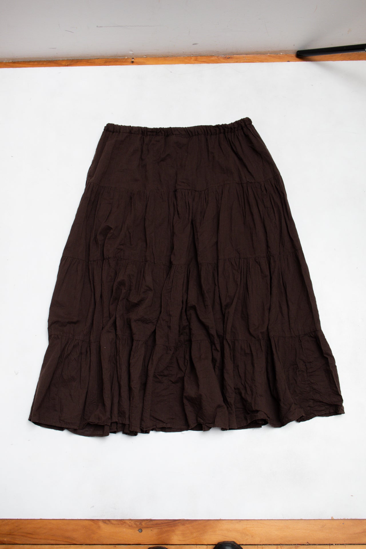 #174 Sara Studio Petite Skirt Brown | c. 198 | Size 8/10