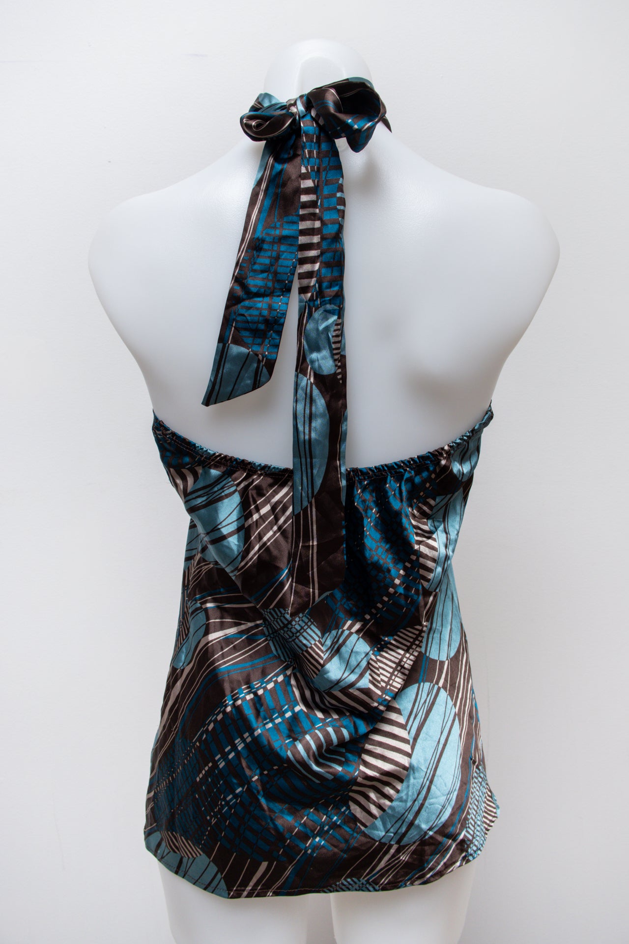 #49 Tattoo Halter Top Blue | c. 192 | Size 8