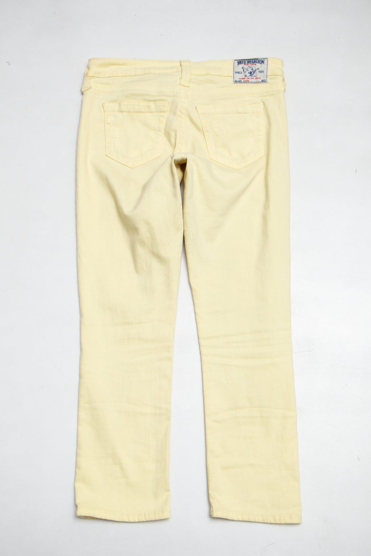 #085 True Religion Capris Yellow | c. 209 | Size 8