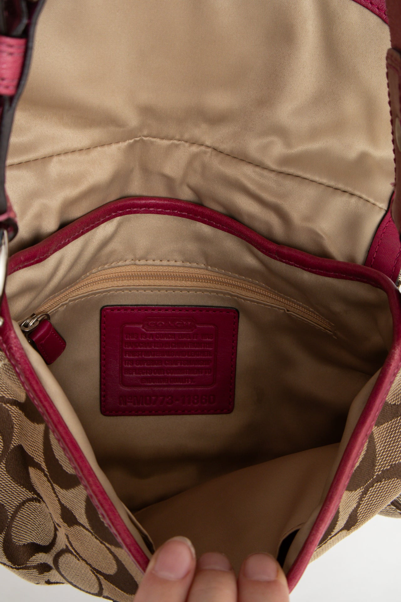 #155 Coach Shoulder Bag Brown | c. 187 | Size