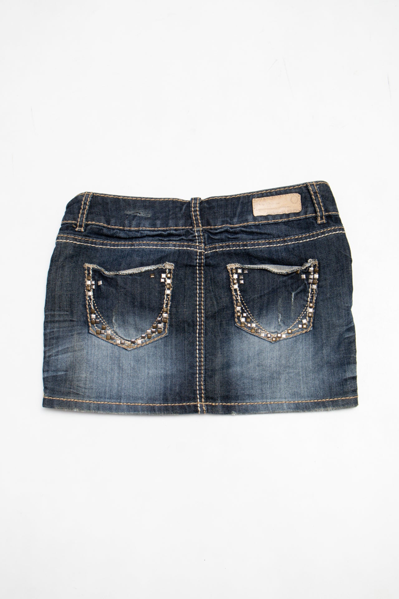 #074 Almost Famous Mini Skirt Blue | c. 204 | Size 8