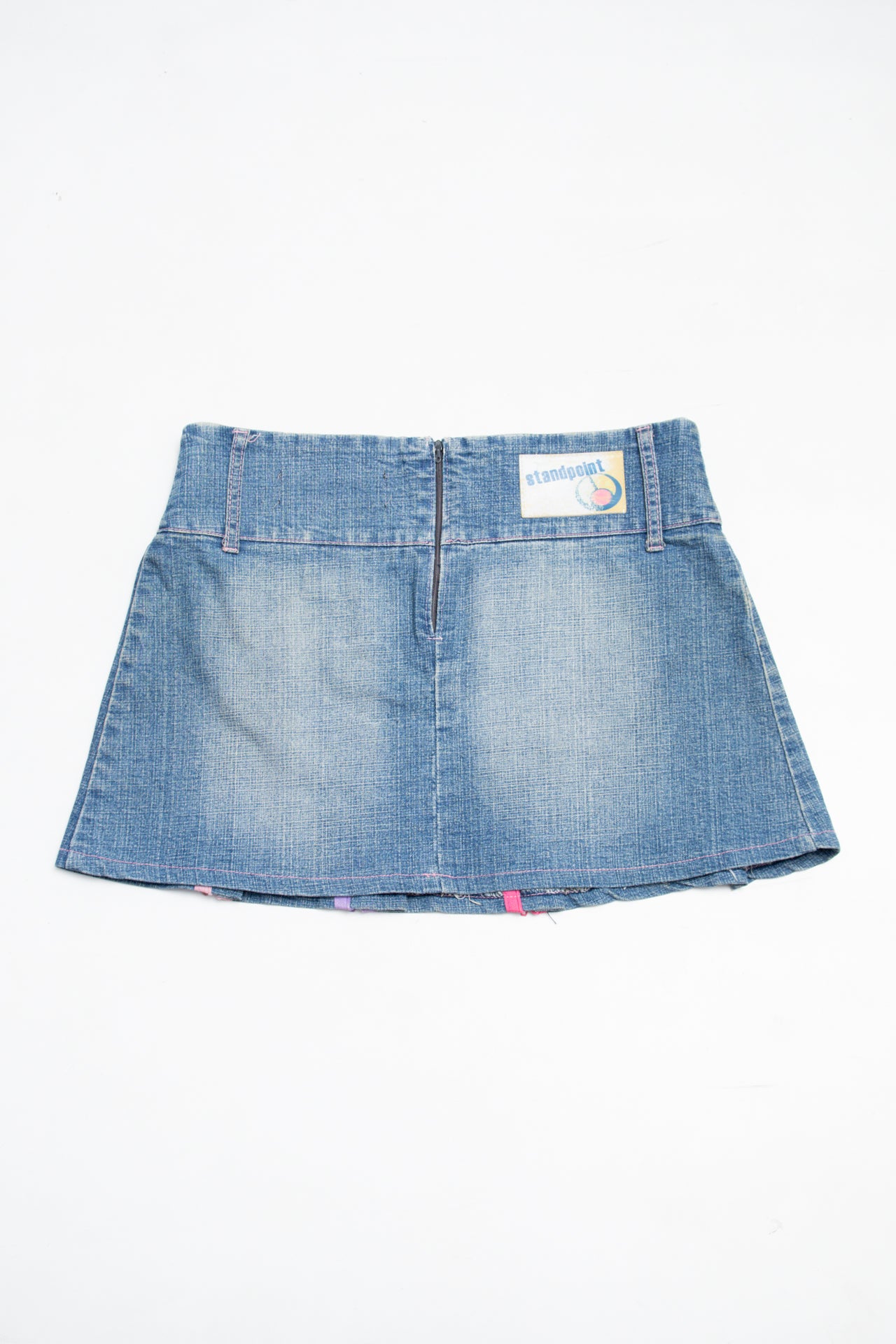 #155 Stand Point Mini Skirt Blue | c. 207 | Size 10