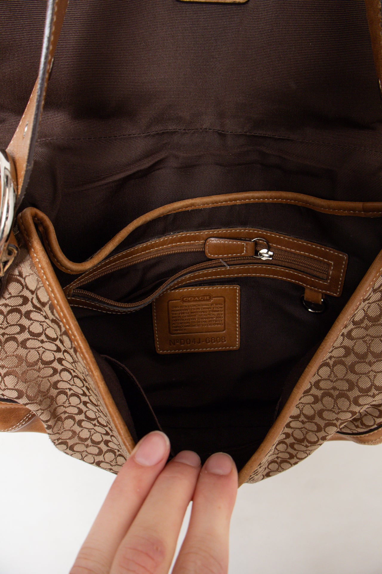 #191 Coach Shoulder Bag Brown | c. 189 | Size