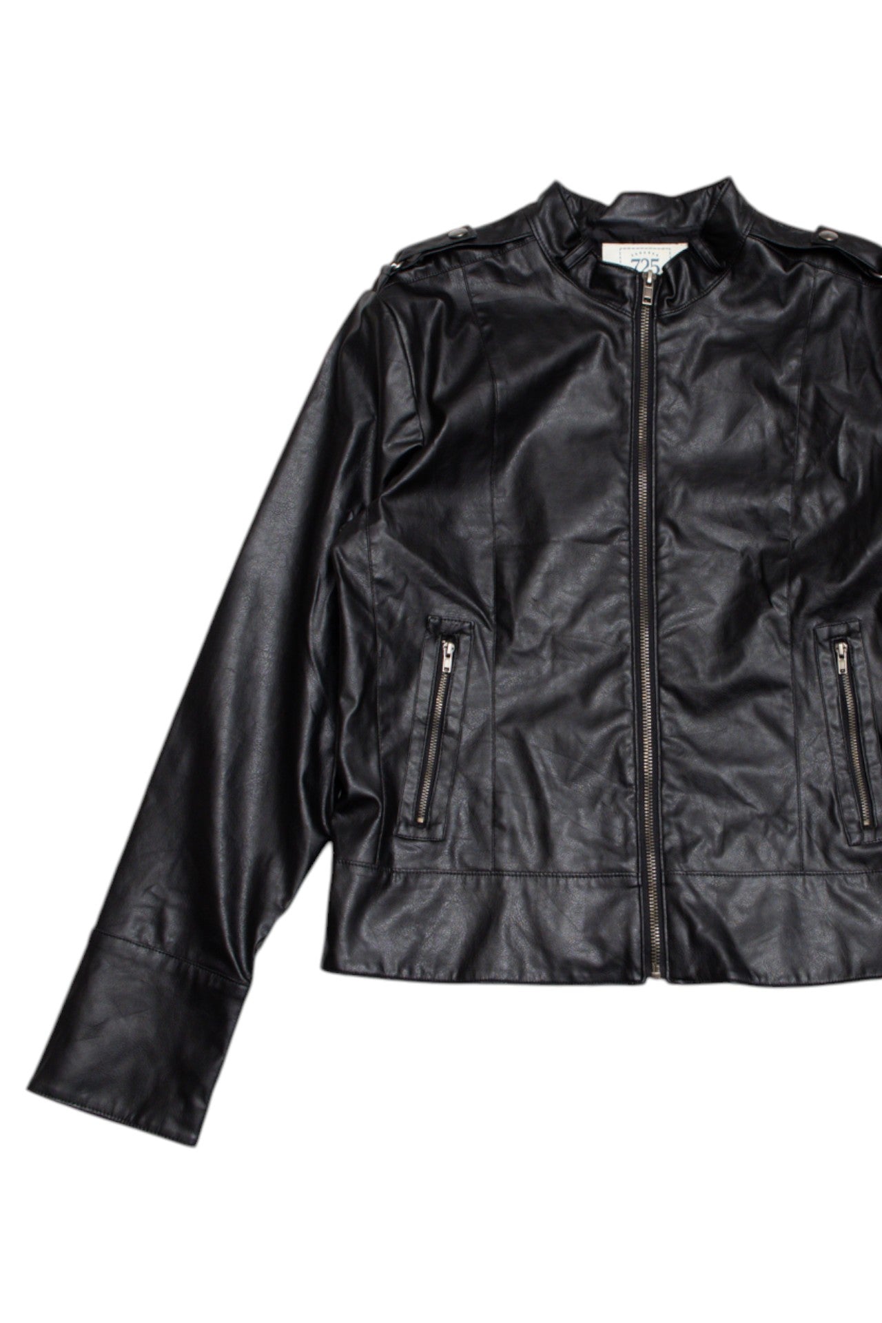 #149 725 faux leather jackets | c. 161 | size 10/12