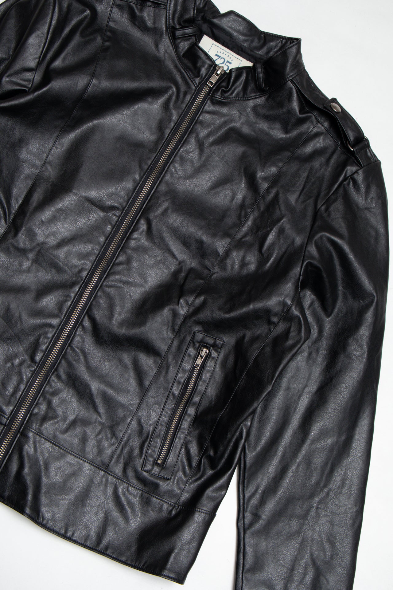 #149 725 faux leather jackets | c. 161 | size 10/12