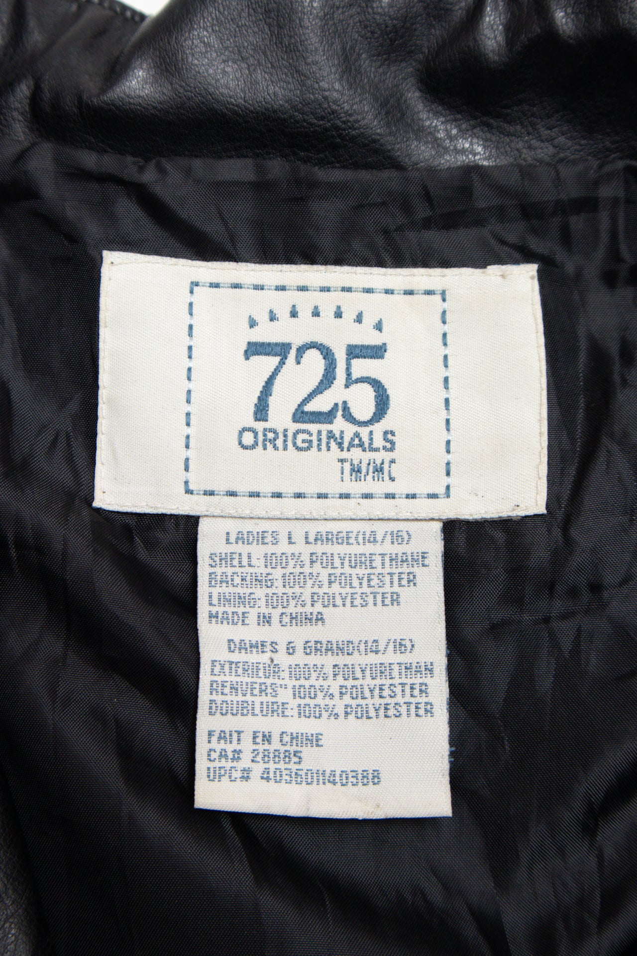 #149 725 faux leather jackets | c. 161 | size 10/12