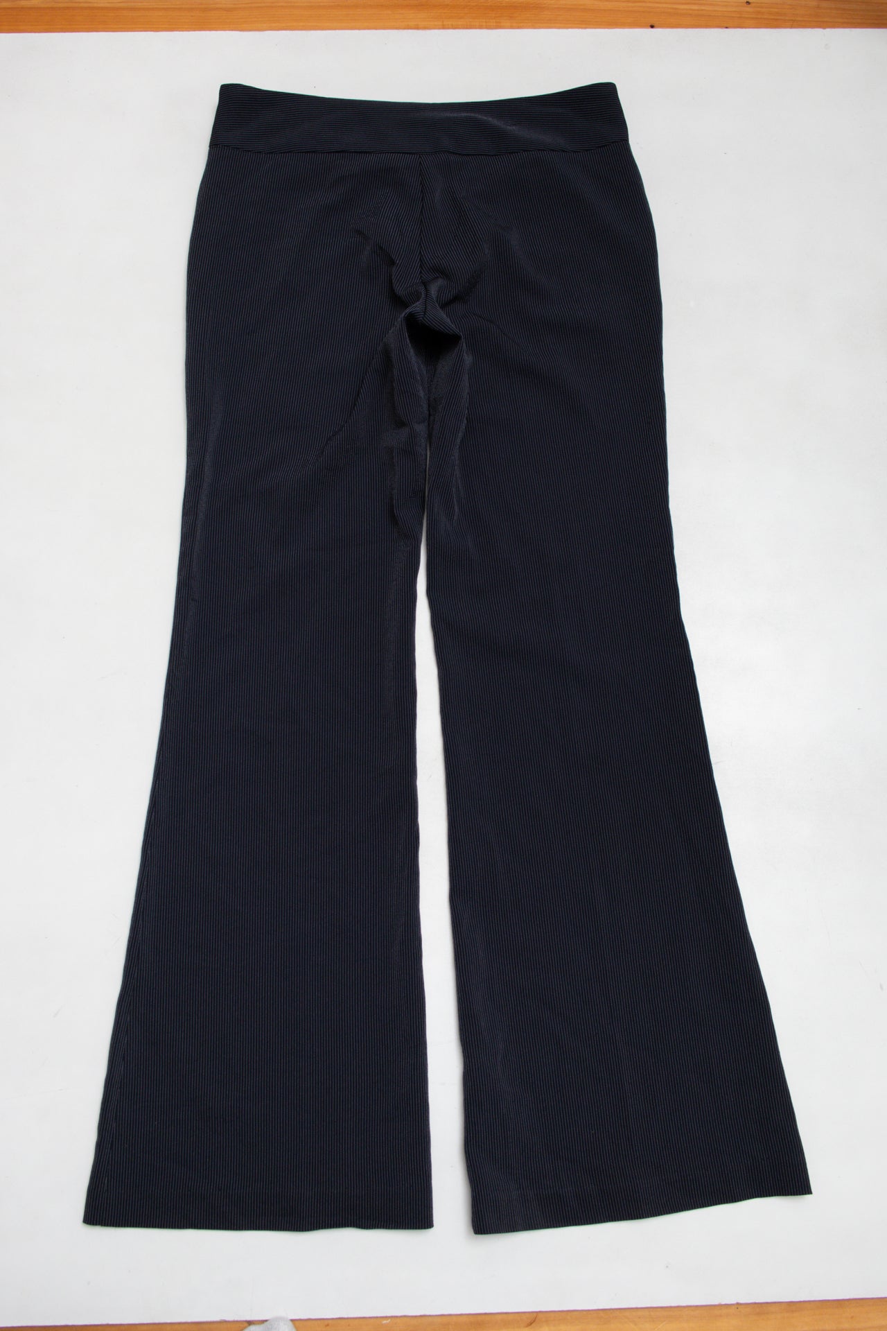 #209 Digit@l navy pinstripe pants | c. 165 | size 8/10