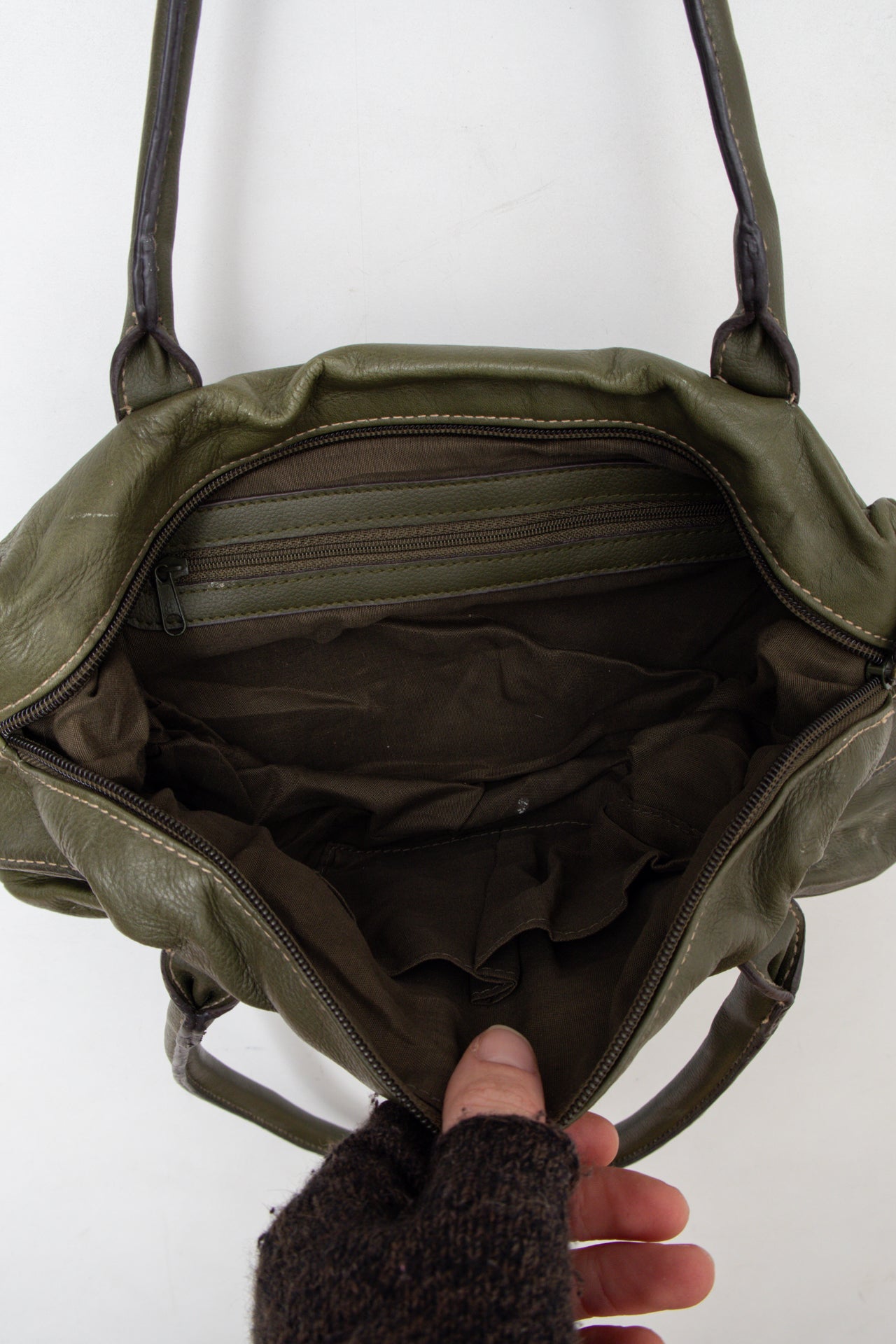 #179 Shoulder Bag Green | c. 206 | Size