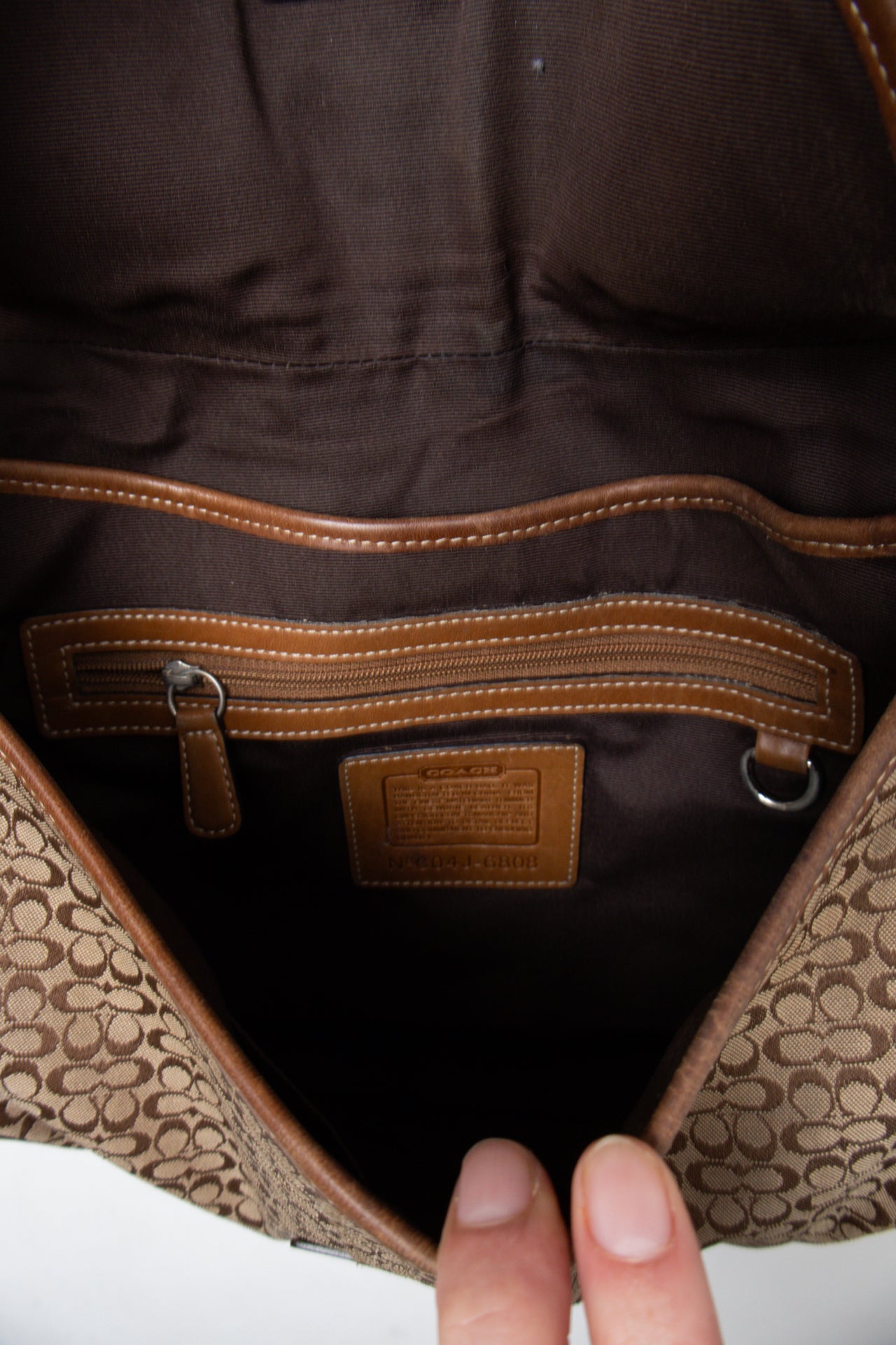 #215 Coach Shoulder Bag Brown | c. 204 | Size
