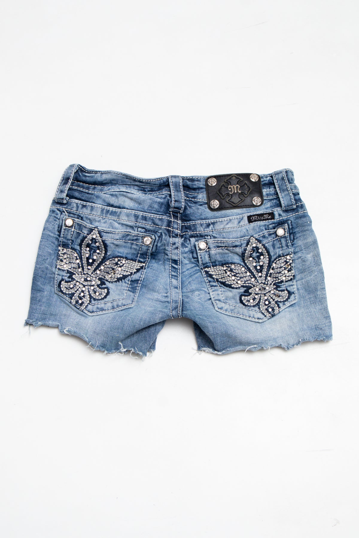 #185 Miss Me Booty Short Blue | c. 209 | Size 6