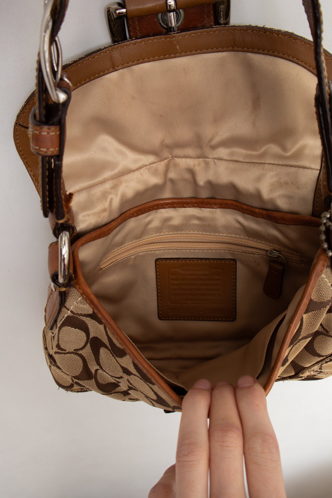 #206 Coach Shoulder Bag Brown | c. 190 | Size