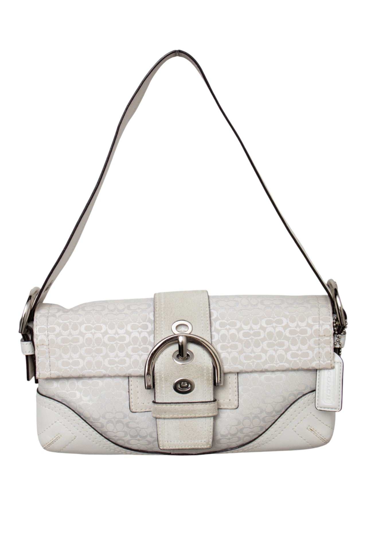 186 Coach Shoulder Bag White | c. 200 | Size – PrelovedCharlies