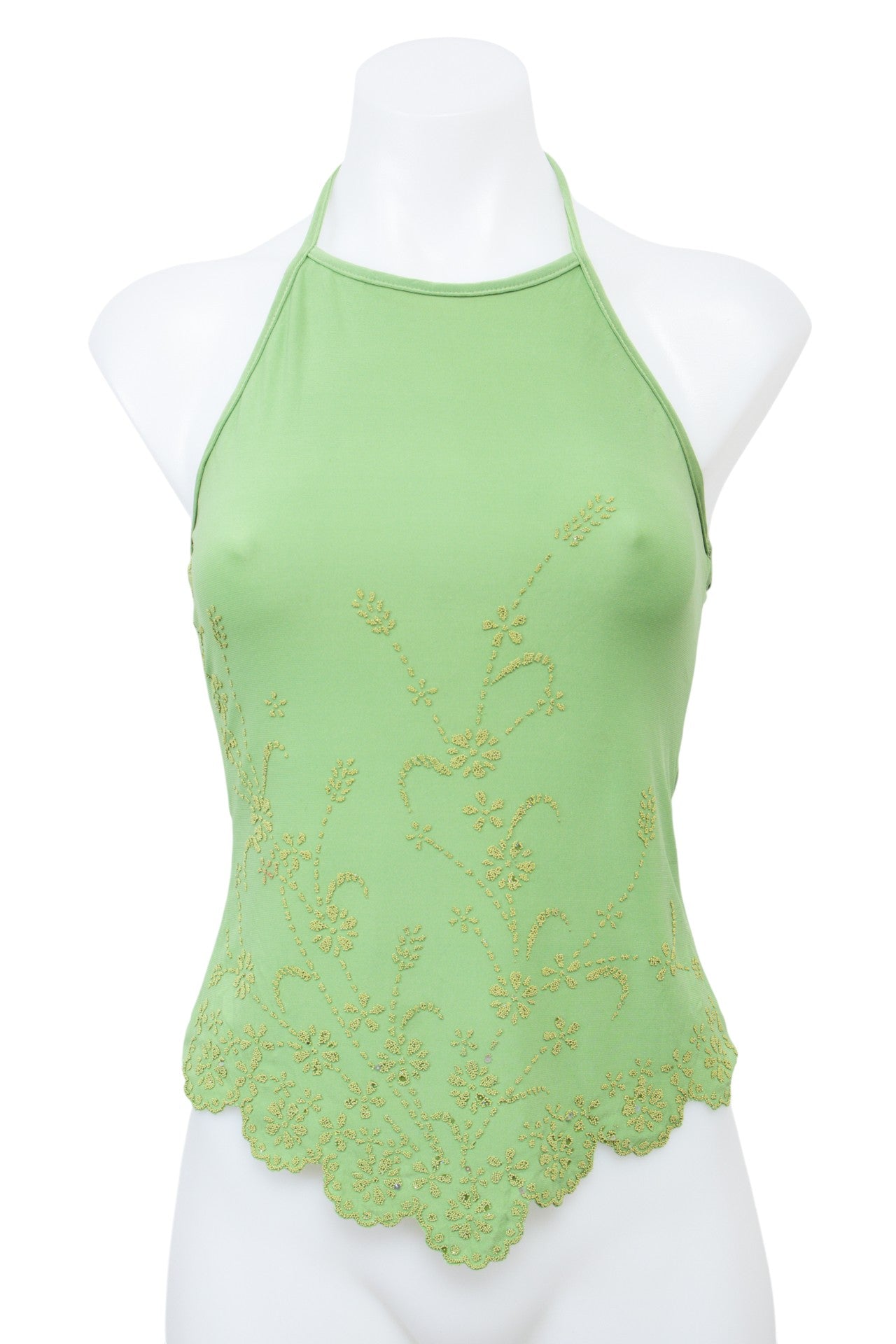 #070 Zielo Halter Top Green | c. 207 | Size 8