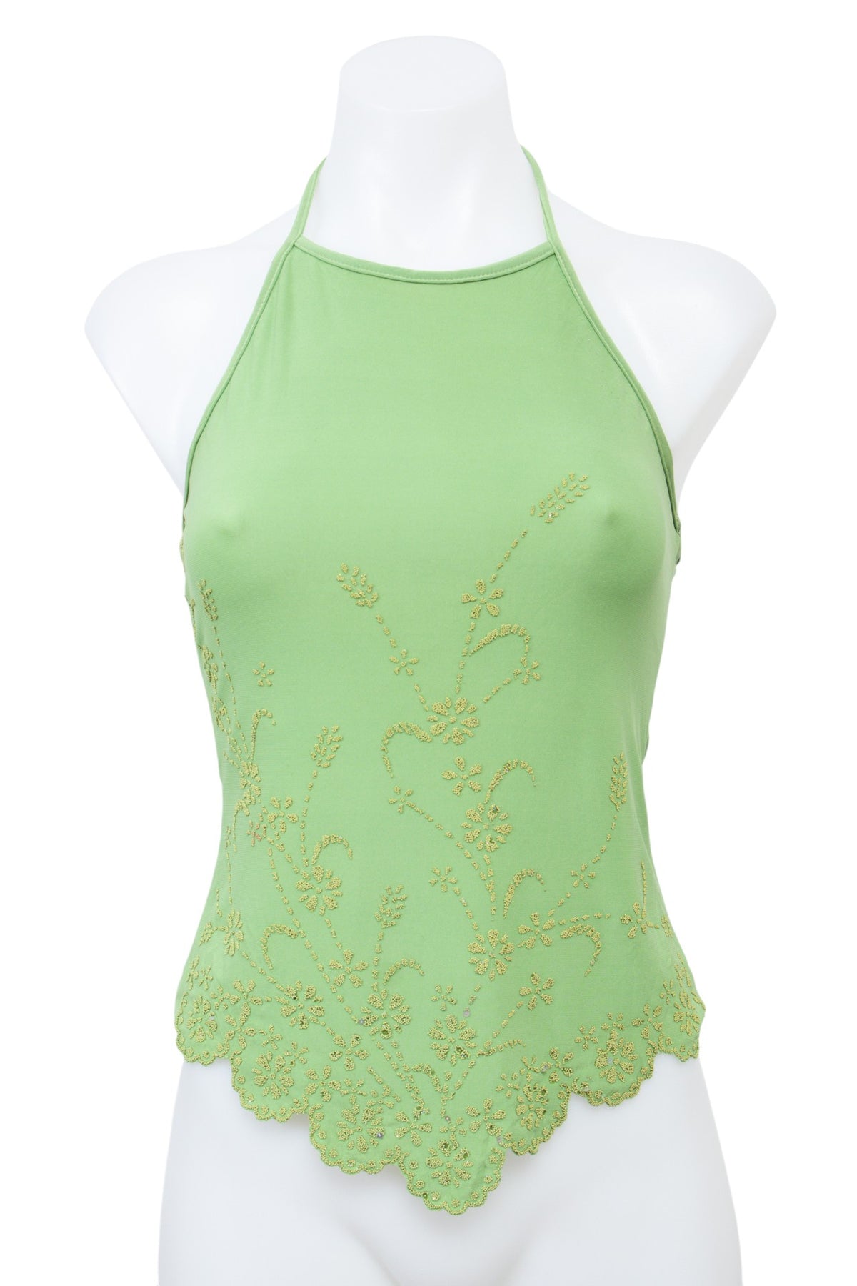 #070 Zielo Halter Top Green | c. 207 | Size 8