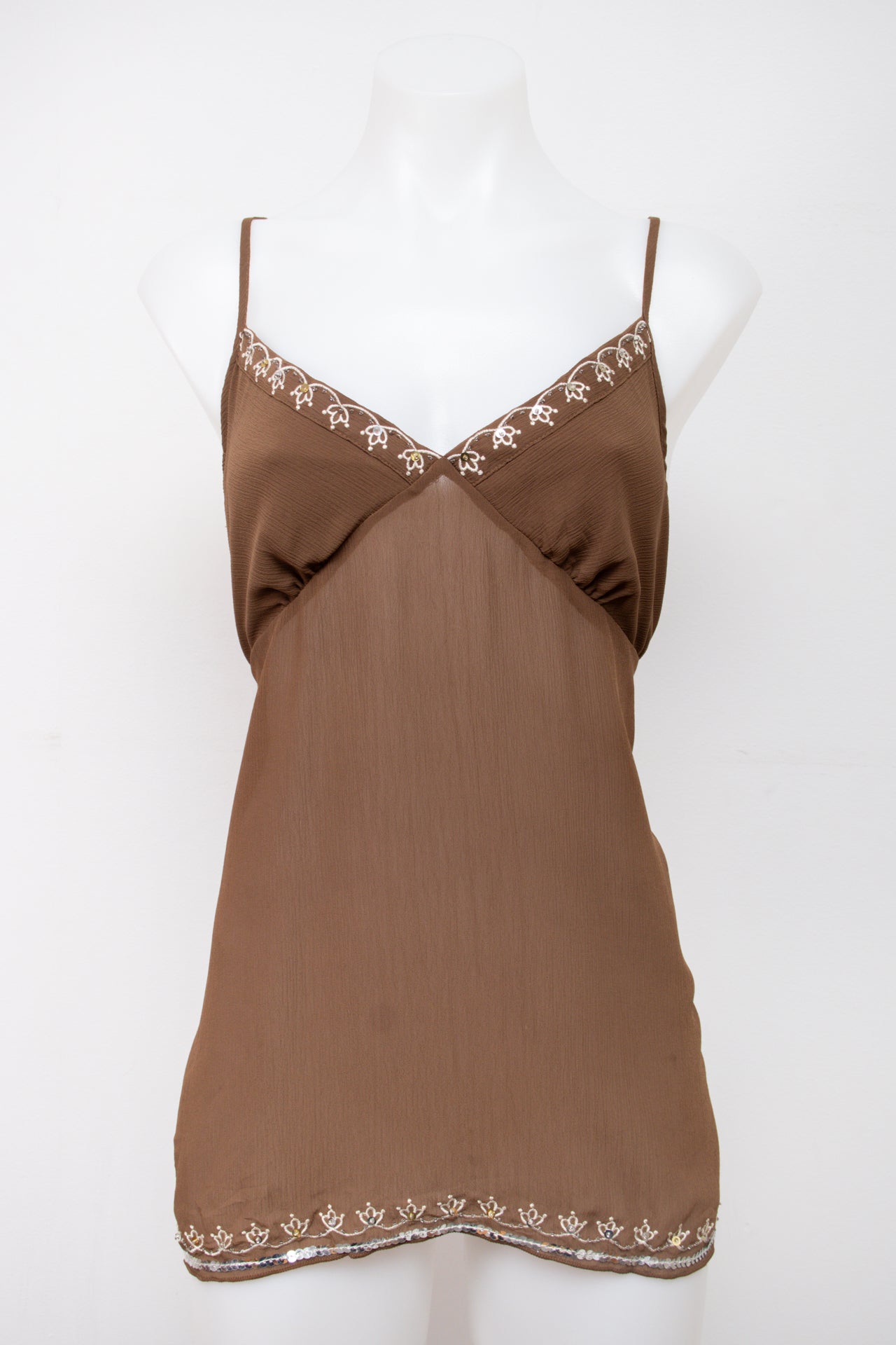 #36 Daniel Laurent Cami Top Brown | c. 198 | Size 12