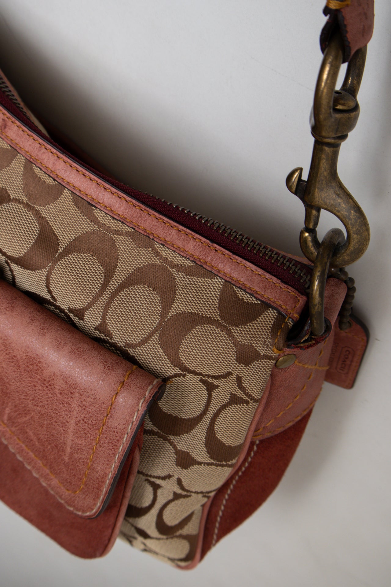 #189 Coach Shoulder Bag Brown | c. 196 | Size