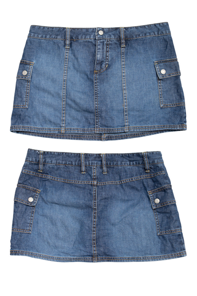 #184 Old Navy Mini Skirt Blue | c. 199 | Size 10