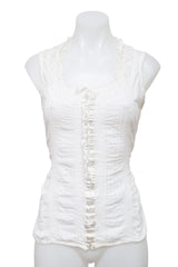 #022 Folia Short Sleeve White | c. 209 | Size 8