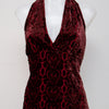 #036 I. E. Halter Top Red | c. 199 | Size 10