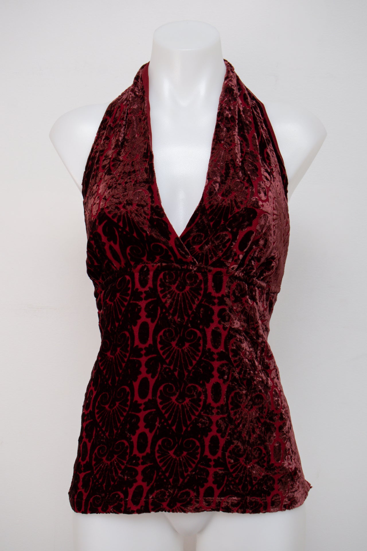 #036 I. E. Halter Top Red | c. 199 | Size 10