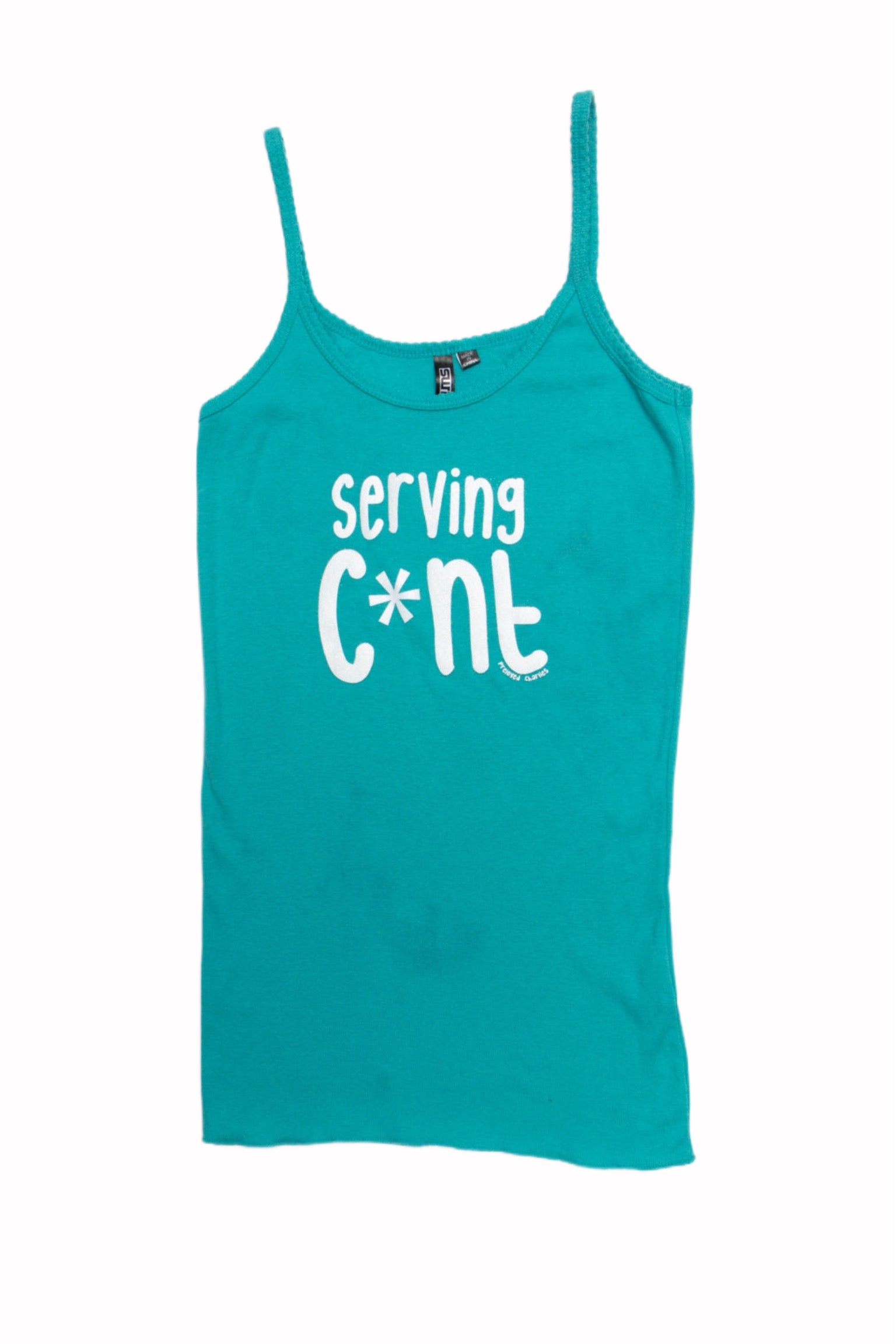 #35 Serving C*nt Teal Tank | Size 8/10