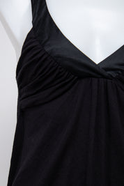 #100 Bebe Short Sleeve Black | c. 210 | Size 8