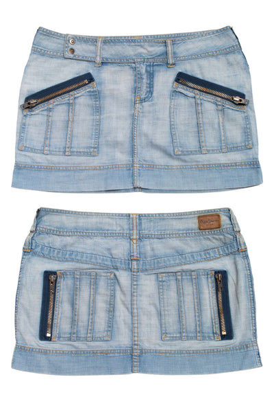 #74 Pepe Jeans London Mini Skirt Blue | c. 179 | Size 10