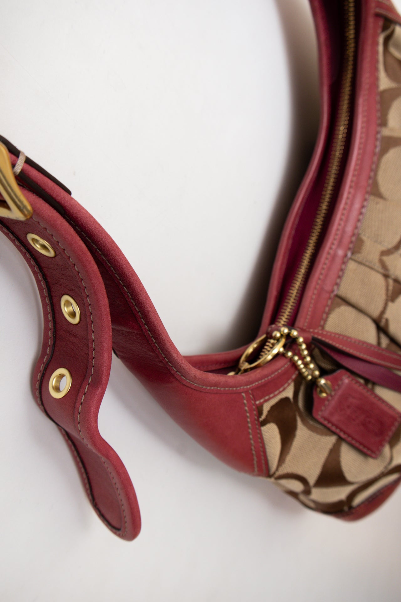 #206 Coach Shoulder Bag Brown | c. 194 | Size