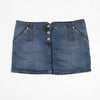 #058 10 Mini Skirt Blue | c. 204 | Size 14