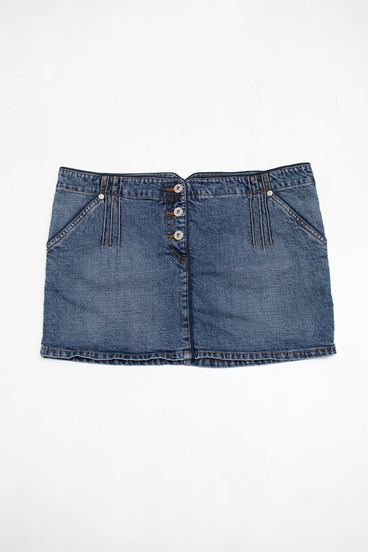 #058 10 Mini Skirt Blue | c. 204 | Size 14
