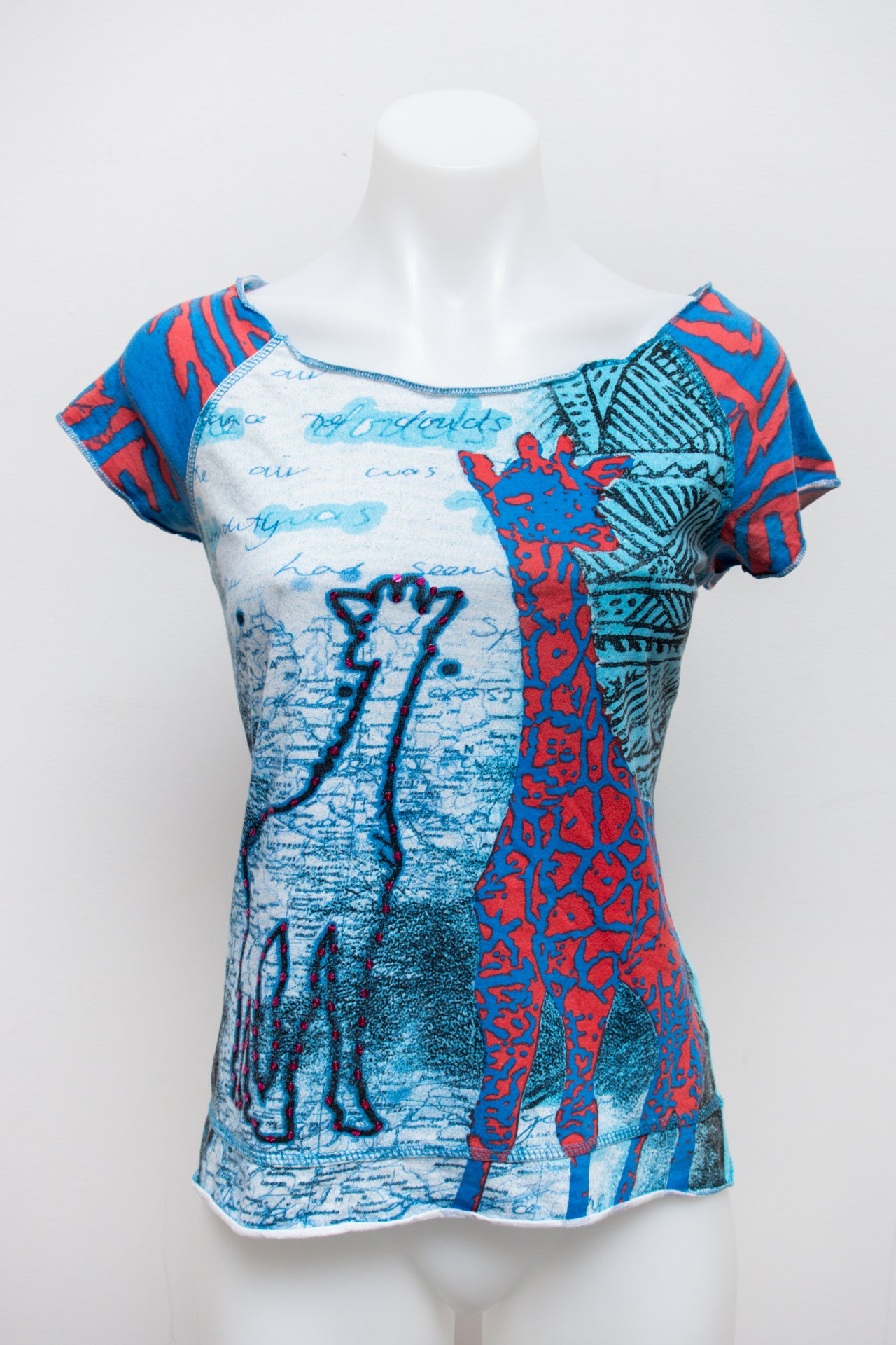 #09 Vero Moda T-shirt Blue | c. 192 | Size 8