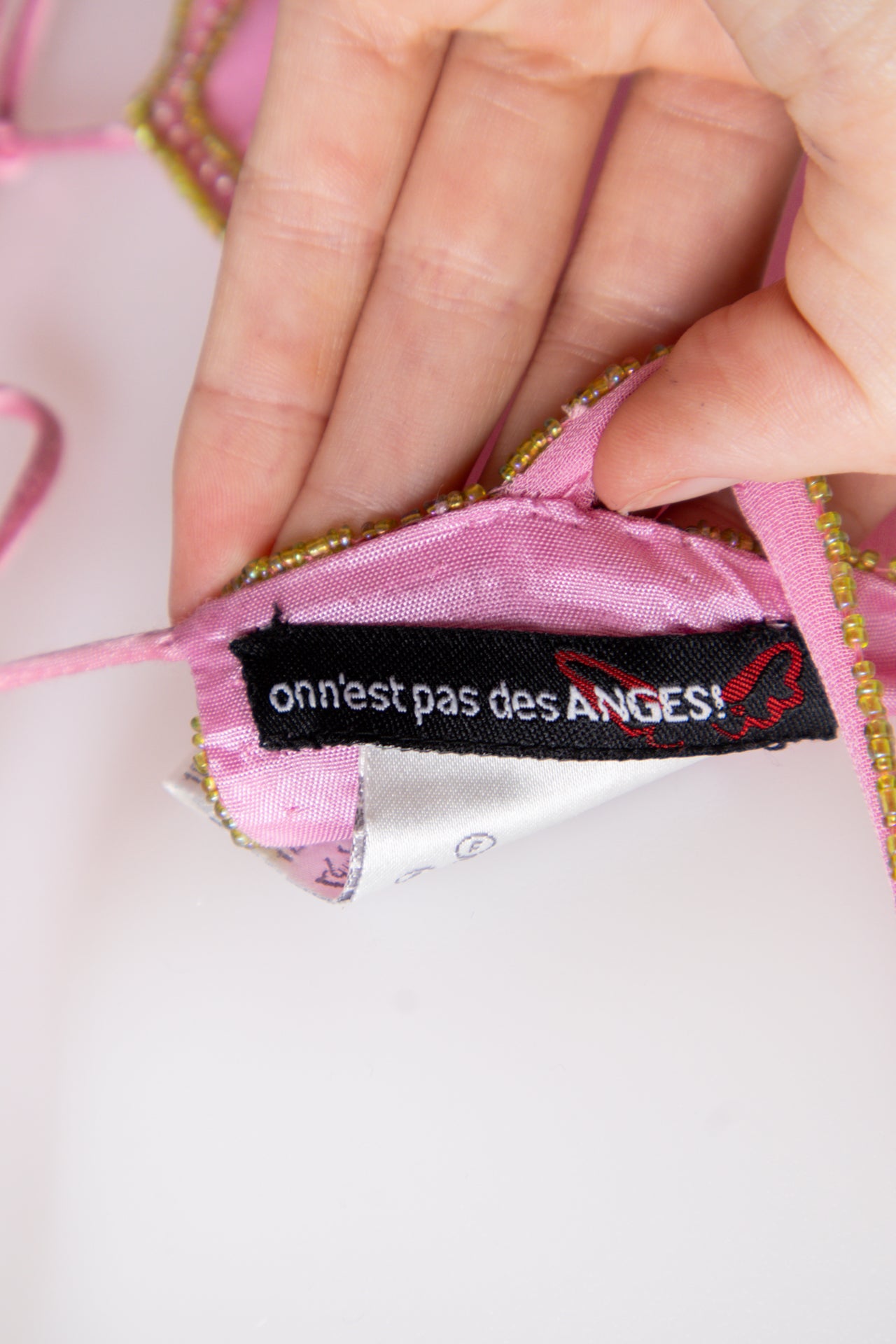 #141 On N'est Pas Des Anges! Cami Top Pink | c. | Size 8/10