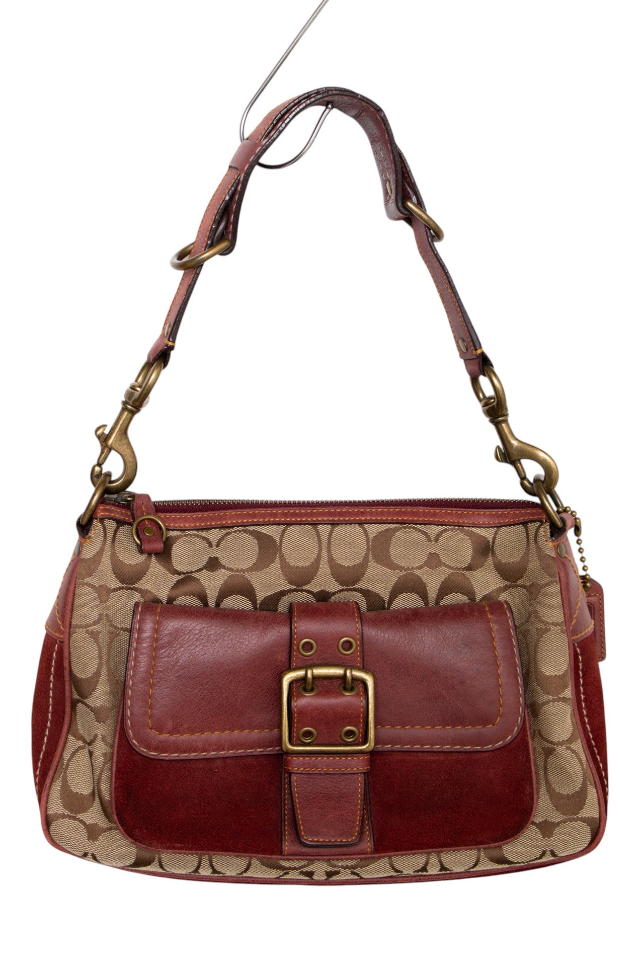 #153 Coach Shoulder Bag Brown | c. 187 | Size