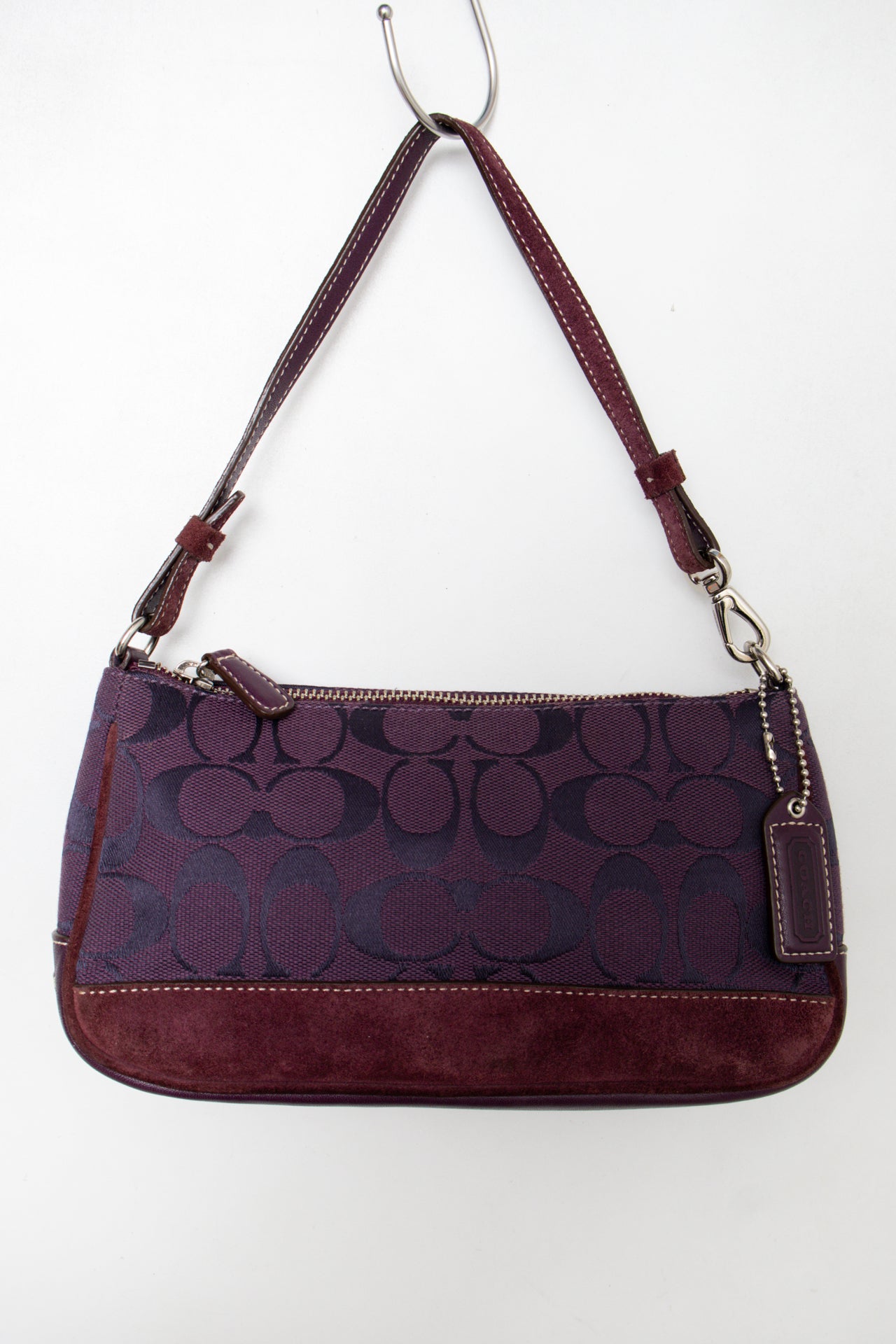 #159 Coach Shoulder Bag Purple | c. 183 | Size