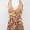 #005 Topaz Halter Top Beige | c. 201 | Size 8