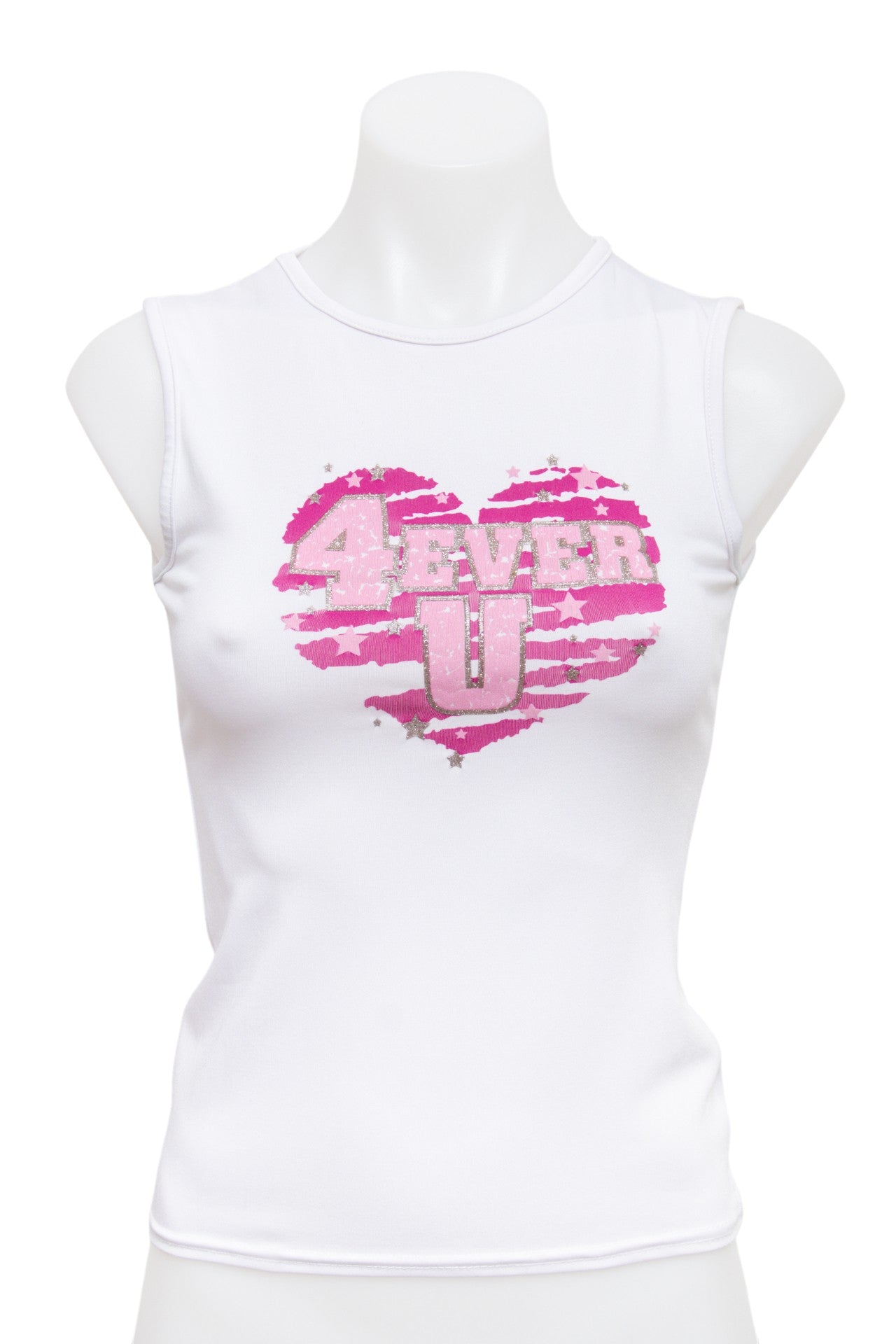 #61 Tank Top White | c. 193 | Size 8