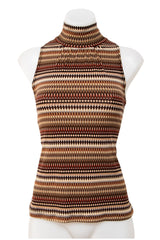 #052 Kc Stevens Top Brown | c.208 | Size 10/12