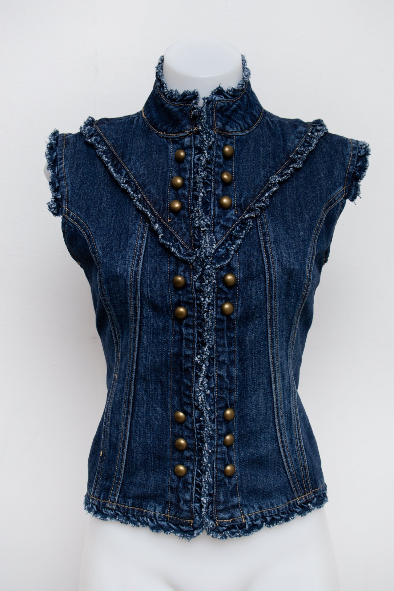 #93 Star Jeans Denim Top Blue | c. 193 | Size 10