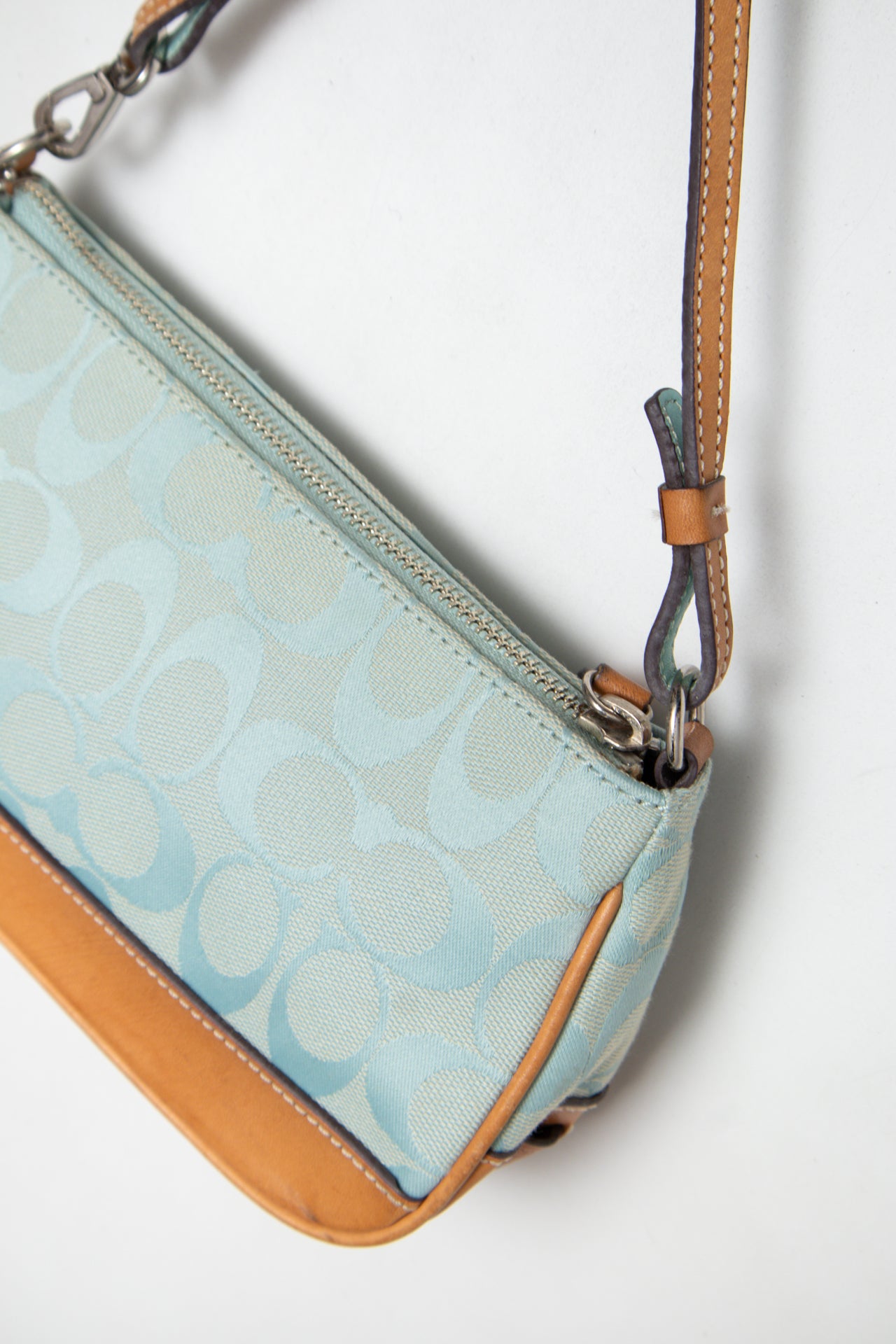 #165 Coach Shoulder Bag Blue | c. 187 | Size