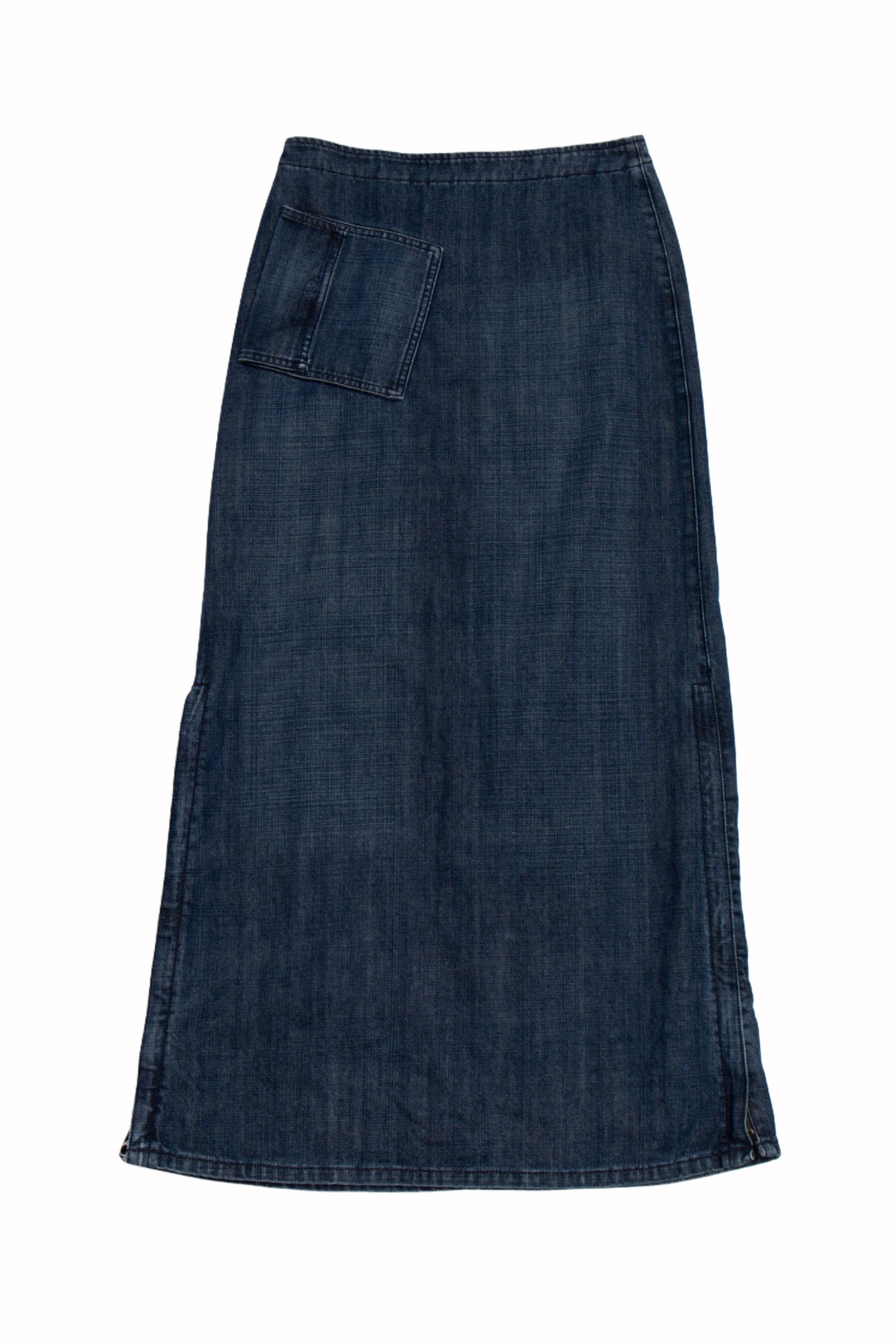 #47 Maxi Dark Wash Pocket Skirt | Emma At The Olympics | Size 6/8