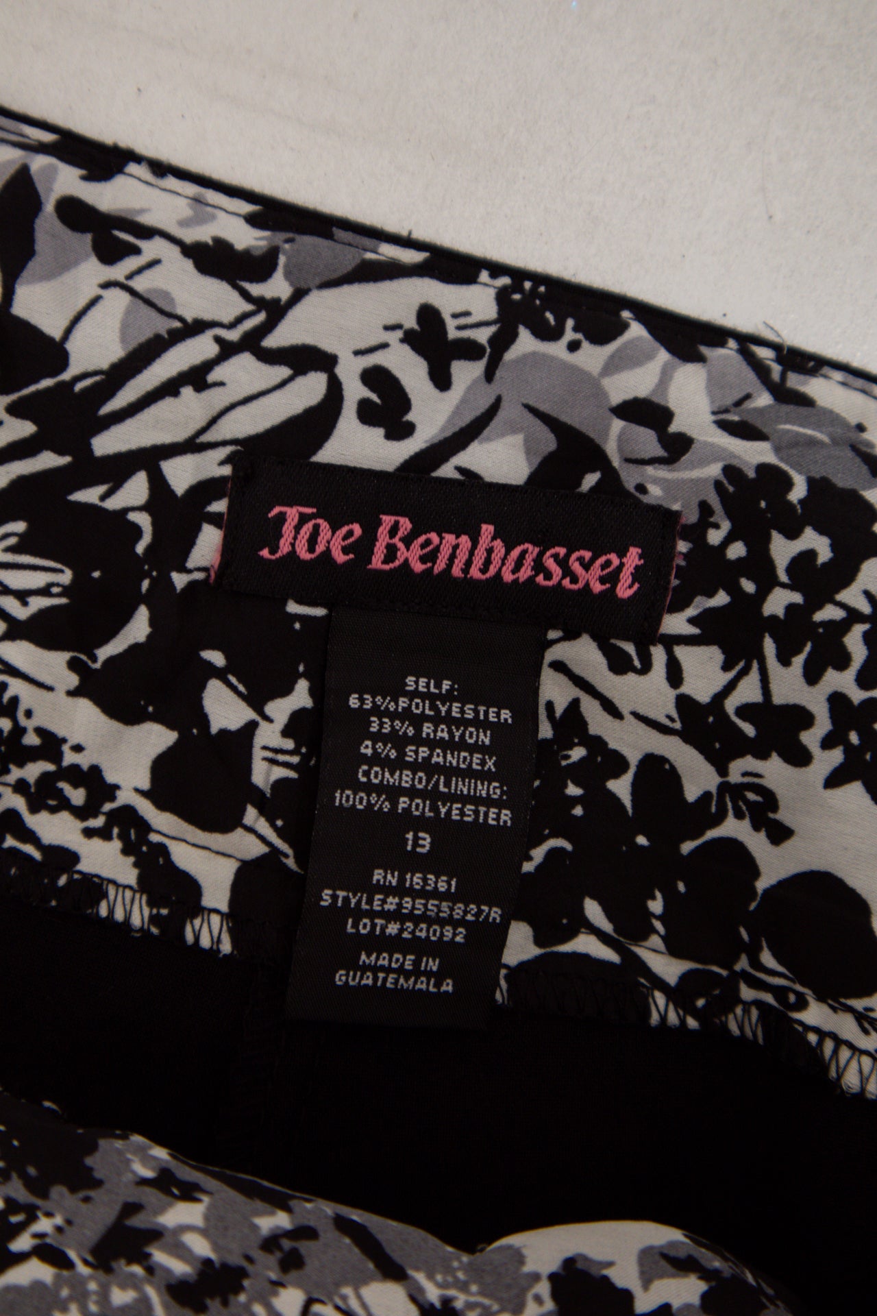 #53 Joe Benbasset Pants Black | c. 188 | Size 12/14