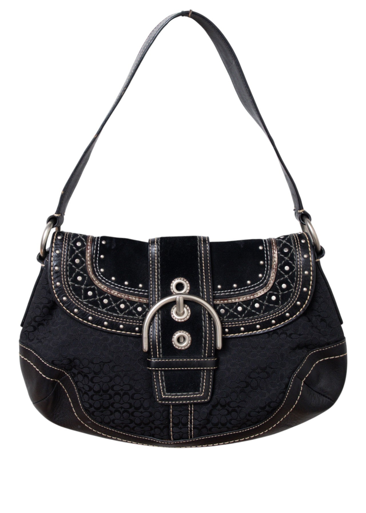 #167 Coach Bag Black | c. 214 | Size
